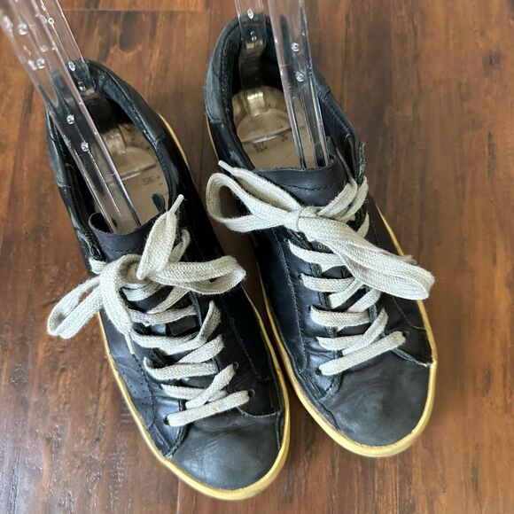 GOLDEN GOOSE Superstar Sneakers Black on Black Leather *NO INSERTS* - Picture 4 of 12